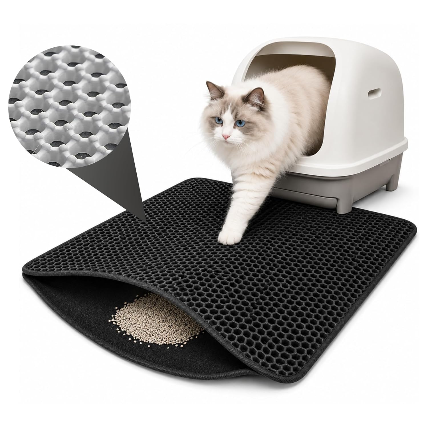 Double Layer Cat Litter Mat - BURAQ PETS