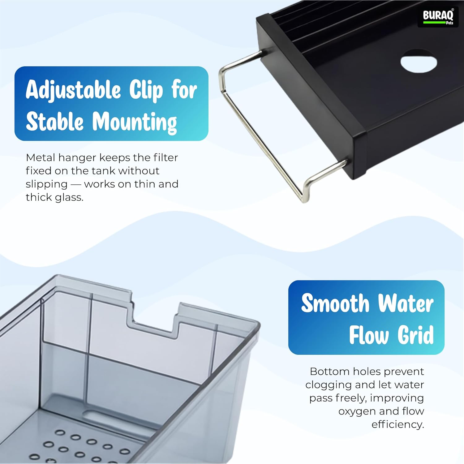 Drip Box Aquarium Filter 25W, Multi - Layer Media - BURAQ PETS