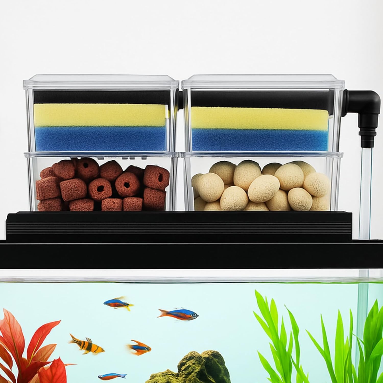 Drip Box Aquarium Filter 25W, Multi - Layer Media - BURAQ PETS