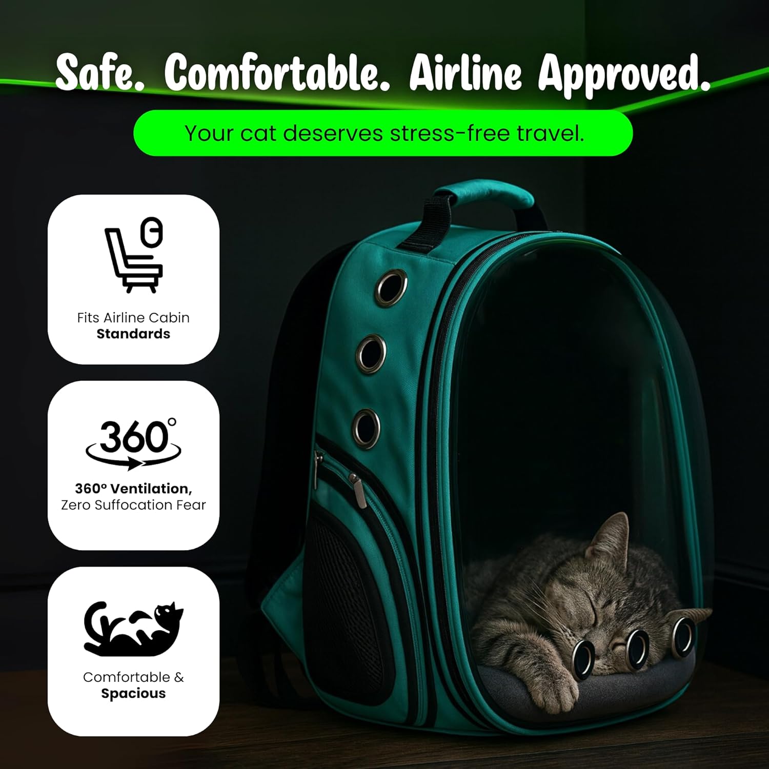 Expandable Astronaut Pet Backpack – Ventilated & Stylish - BURAQ PETS