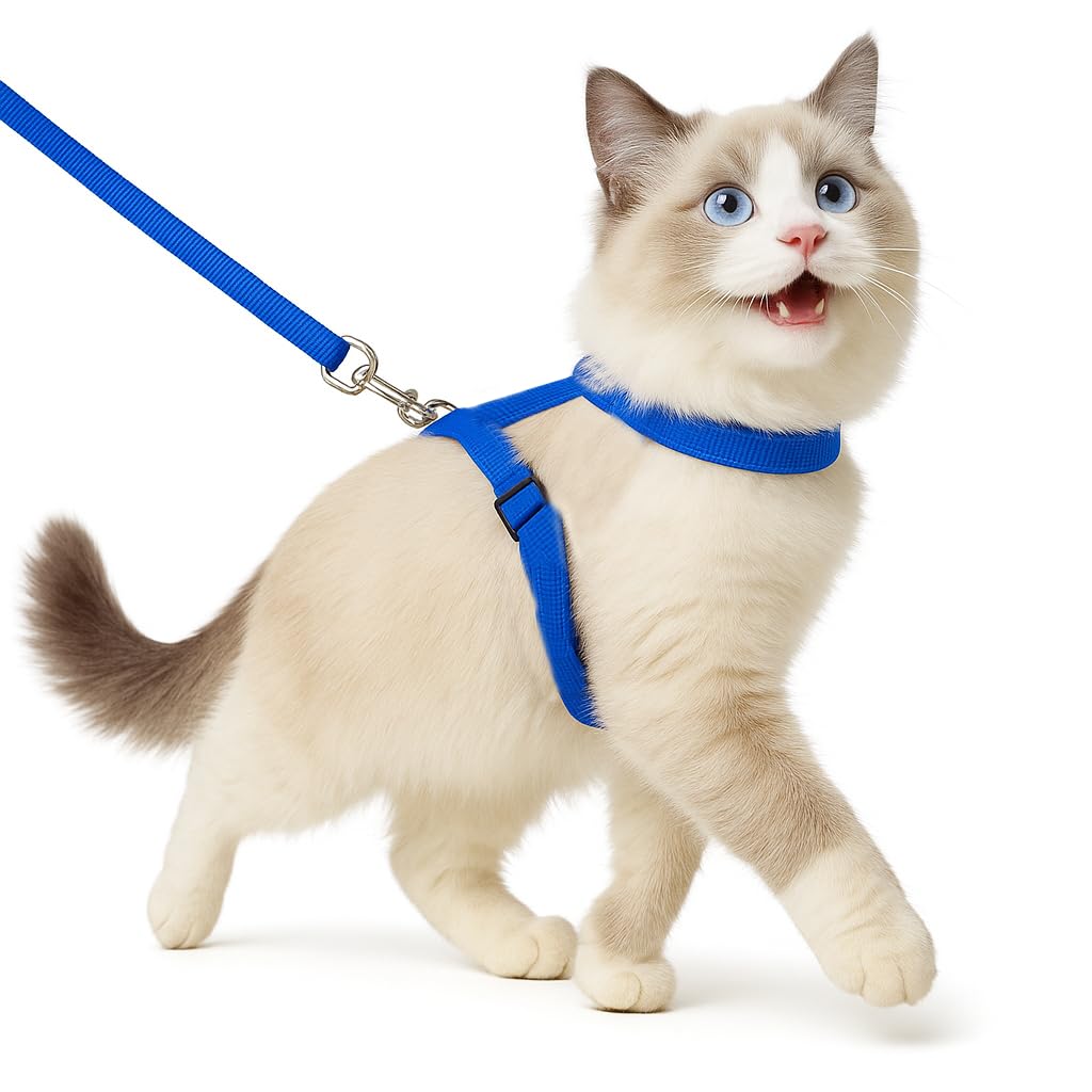 Full Body Cat Harness & Leash – Adjustable & Escape - Proof - BURAQ PETS