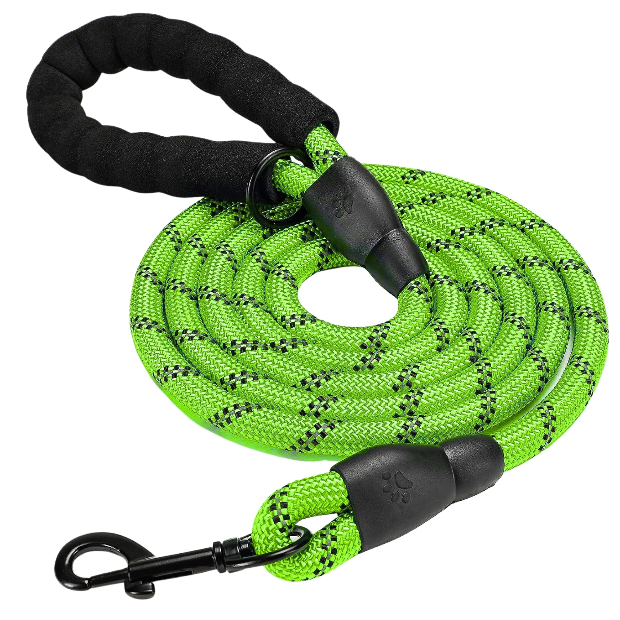 Heavy Duty Dog Leash – Reflective Rope with Padded Grip - BURAQ PETS