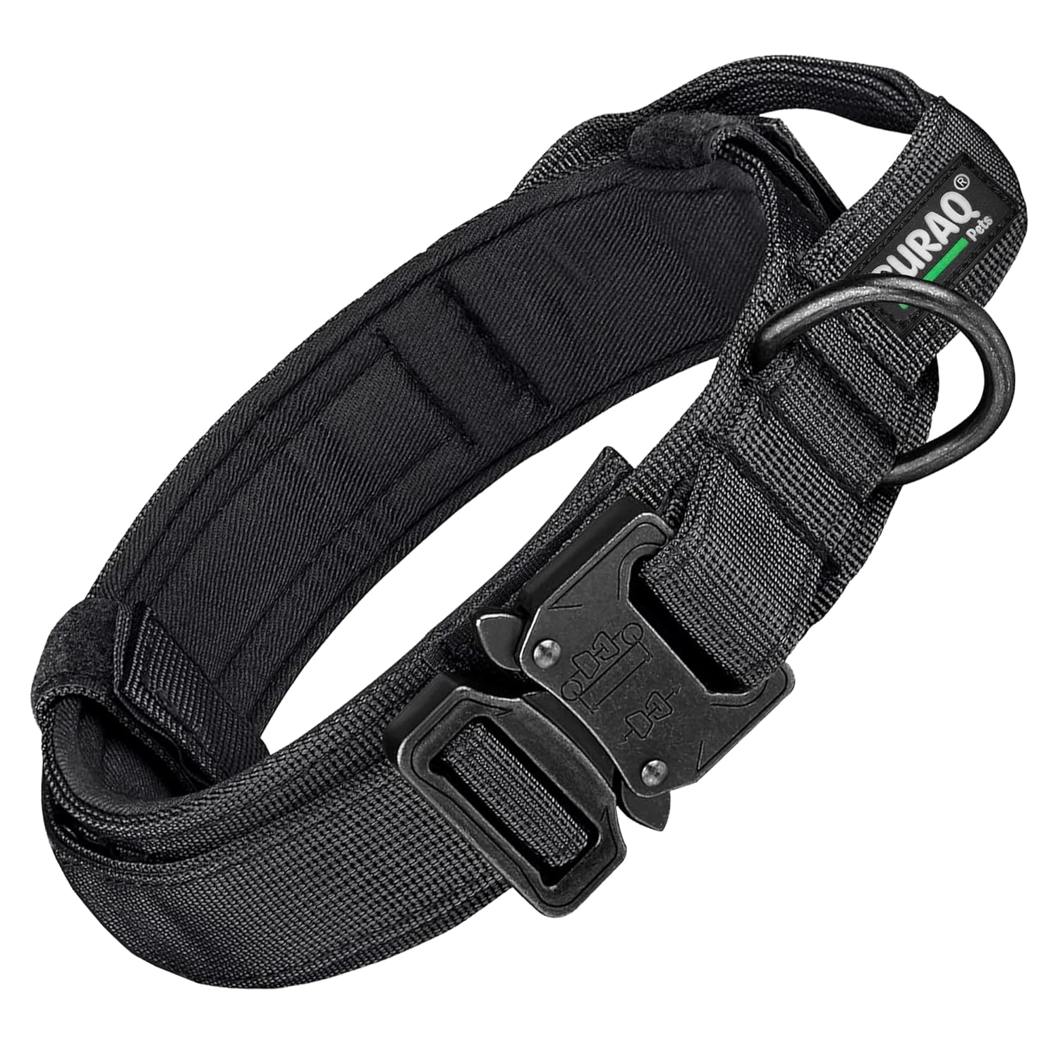Heavy Duty Tactical Dog Collar with Metal Buckle for Dogs - BURAQ PETS