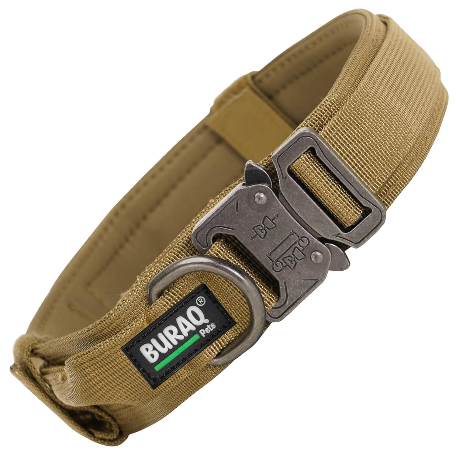 Heavy Duty Tactical Dog Collar with Metal Buckle for Dogs - BURAQ PETS