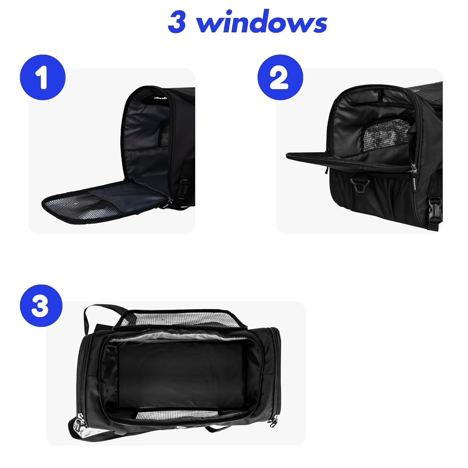 Large Pet Carrier Bag – Breathable, Durable & Travel - Friendly for Cats, Small Dogs - BURAQ PETS