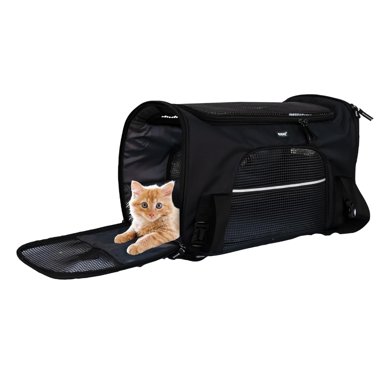 Large Pet Carrier Bag – Breathable, Durable & Travel - Friendly for Cats, Small Dogs - BURAQ PETS