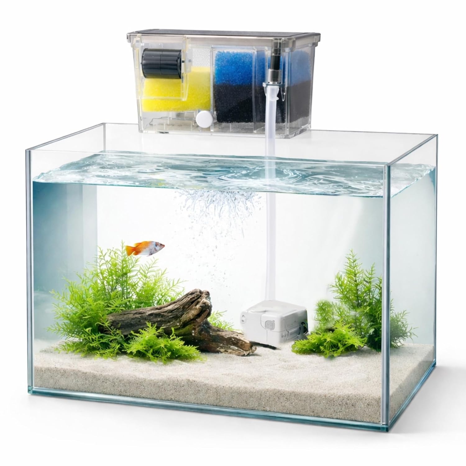 Multifunctional External Waterfall Aquarium Filter with Bio - Wheel - BURAQ PETS