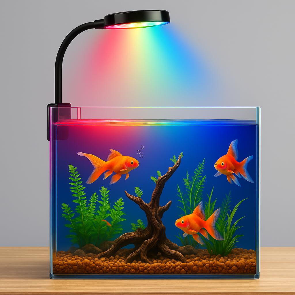 N6 Pro Aquarium LED Light, 3 Modes Clip - On Full Spectrum 6W - BURAQ PETS