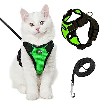 No Pull Escape Proof Cat Harness with Leash - Ultra - Light & Aesthetic Design - BURAQ PETS