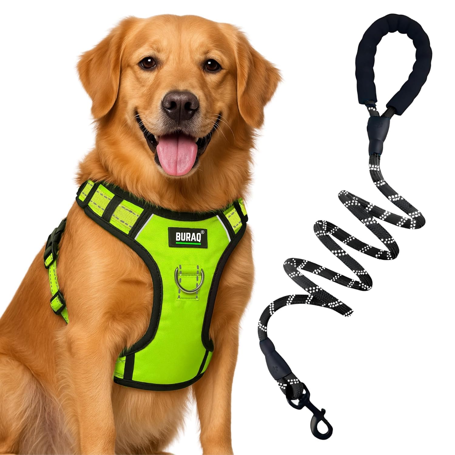 No-Pull Reflective Dog Harness with Leash - premium pet product by Buraq Pets