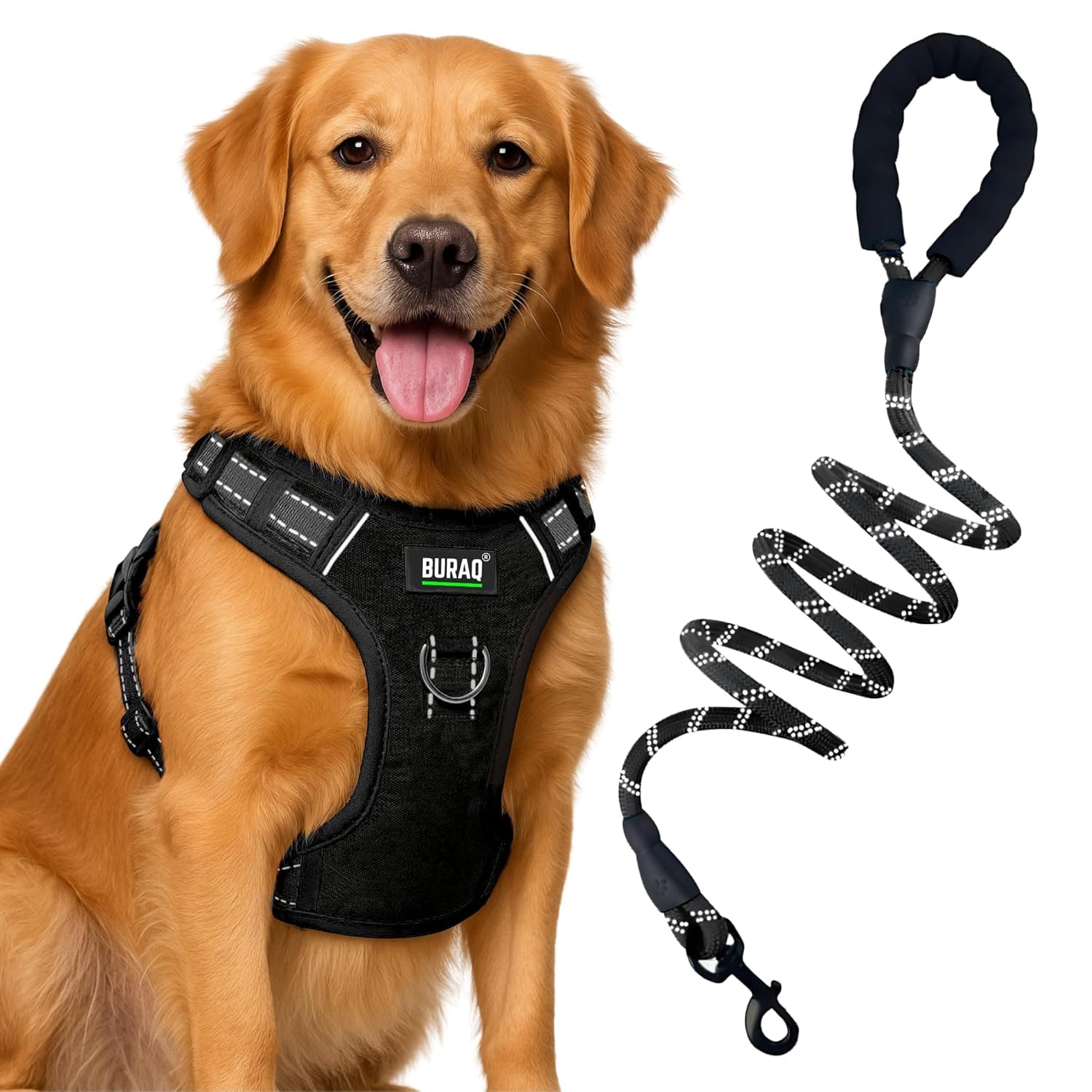 No-Pull Reflective Dog Harness with Leash - premium pet product by Buraq Pets