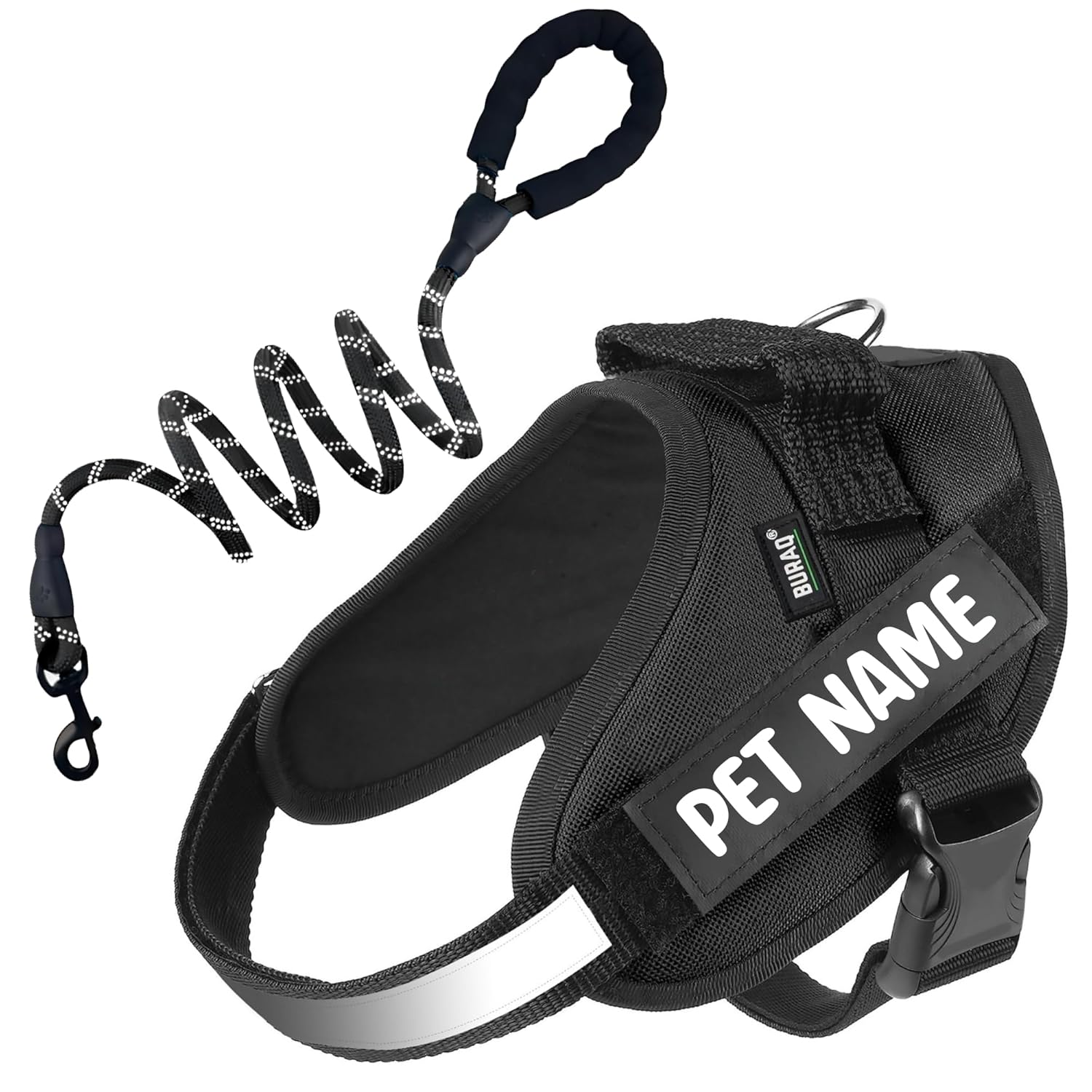 Personalized Dog Harness with Leash & Name - BURAQ PETS