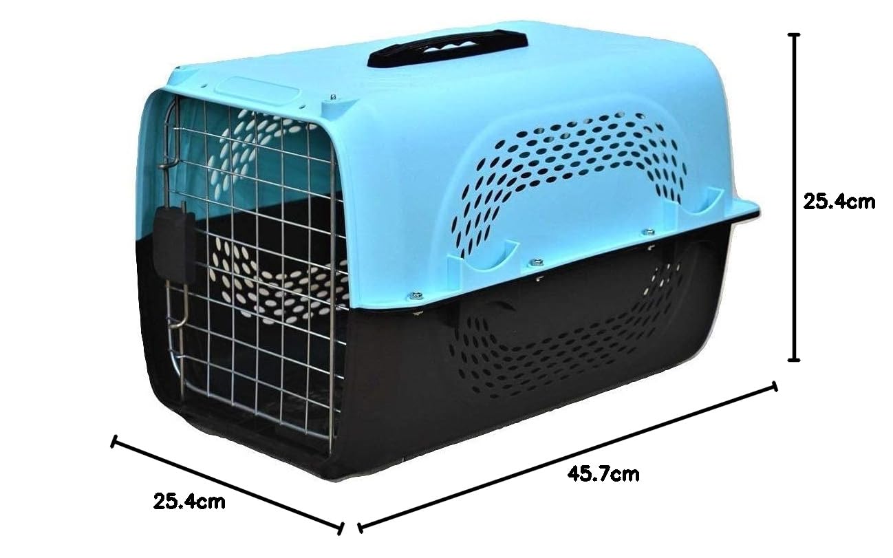 Pet Carrier for Cats & Puppies – Travel Crate with Handle & Vents - BURAQ PETS