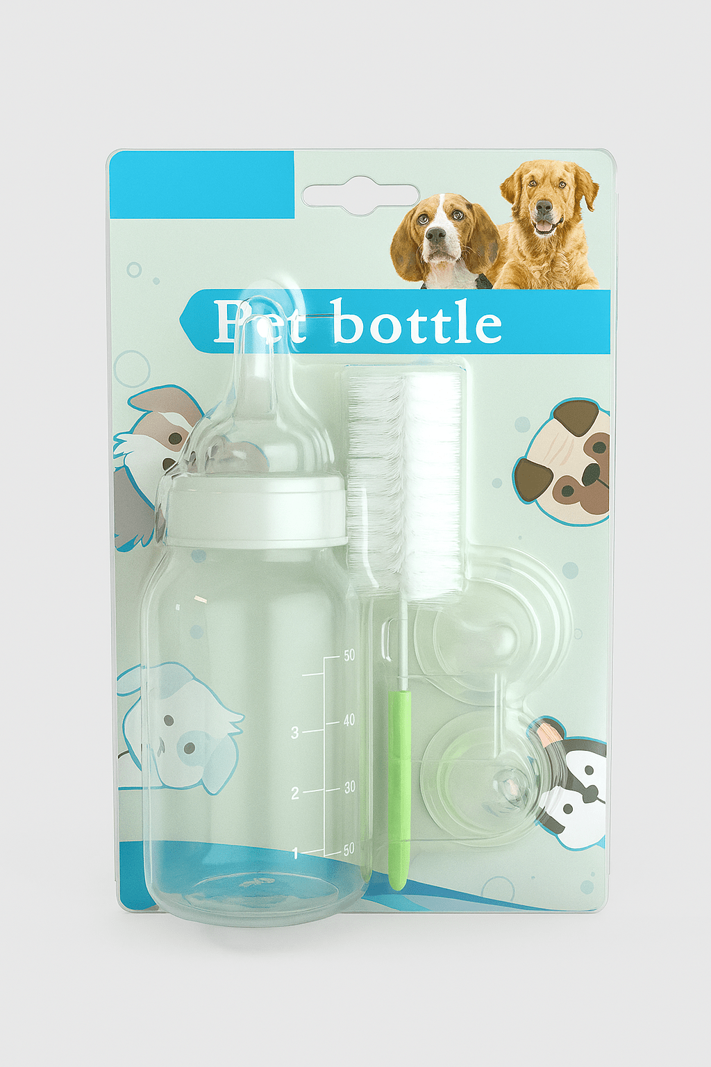 Pet Nursing Bottle Kit – 125ml Feeder for Newborn Puppies, Kittens & Small Animals - BURAQ PETS