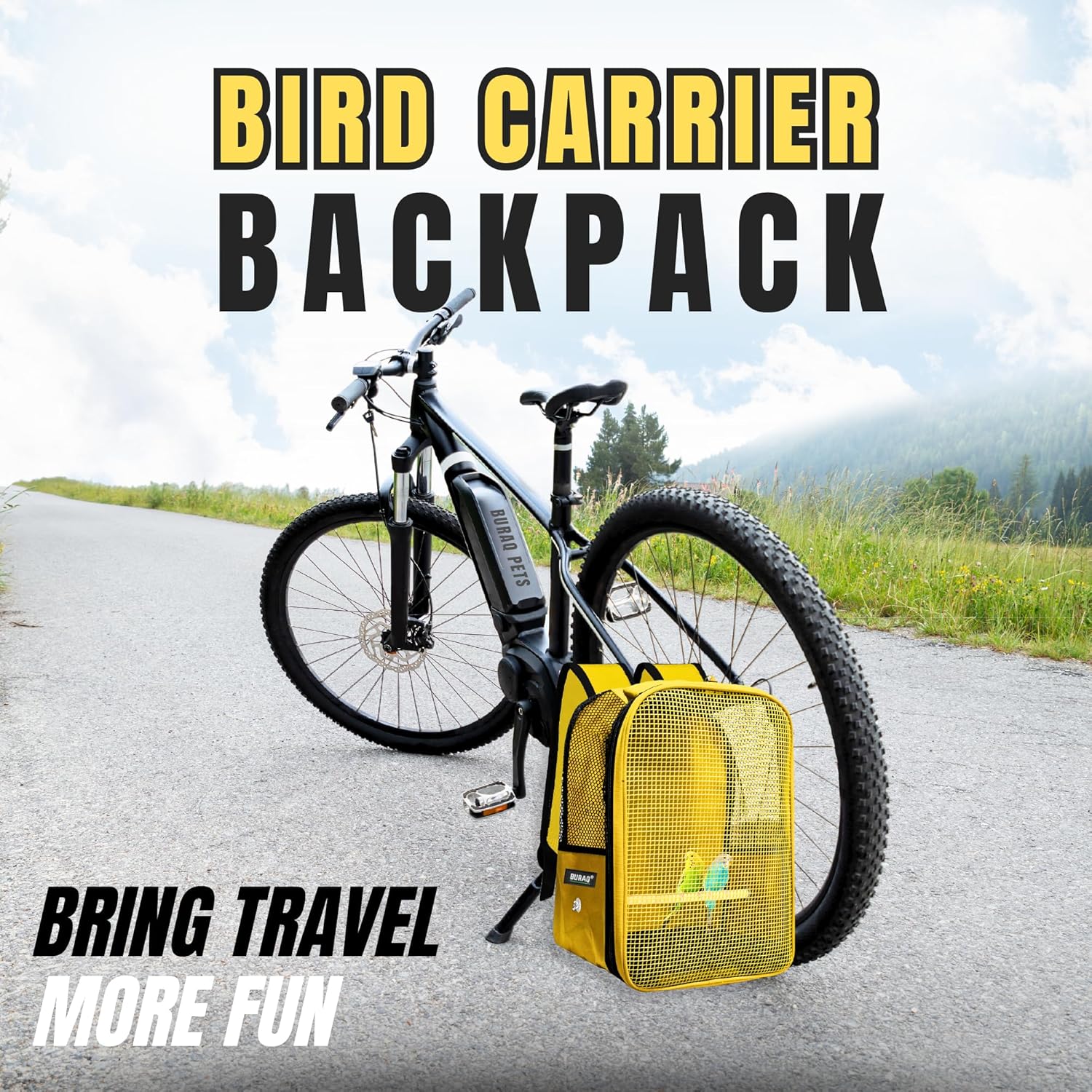 Portable Transparent Bird Backpack – Travel & Outdoor Carrier for Parrots, Lovebirds, Budgies - BURAQ PETS
