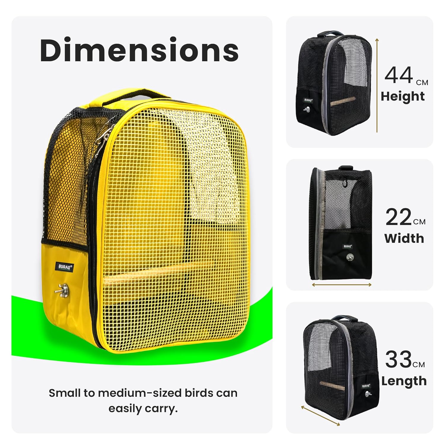 Portable Transparent Bird Backpack – Travel & Outdoor Carrier for Parrots, Lovebirds, Budgies - BURAQ PETS