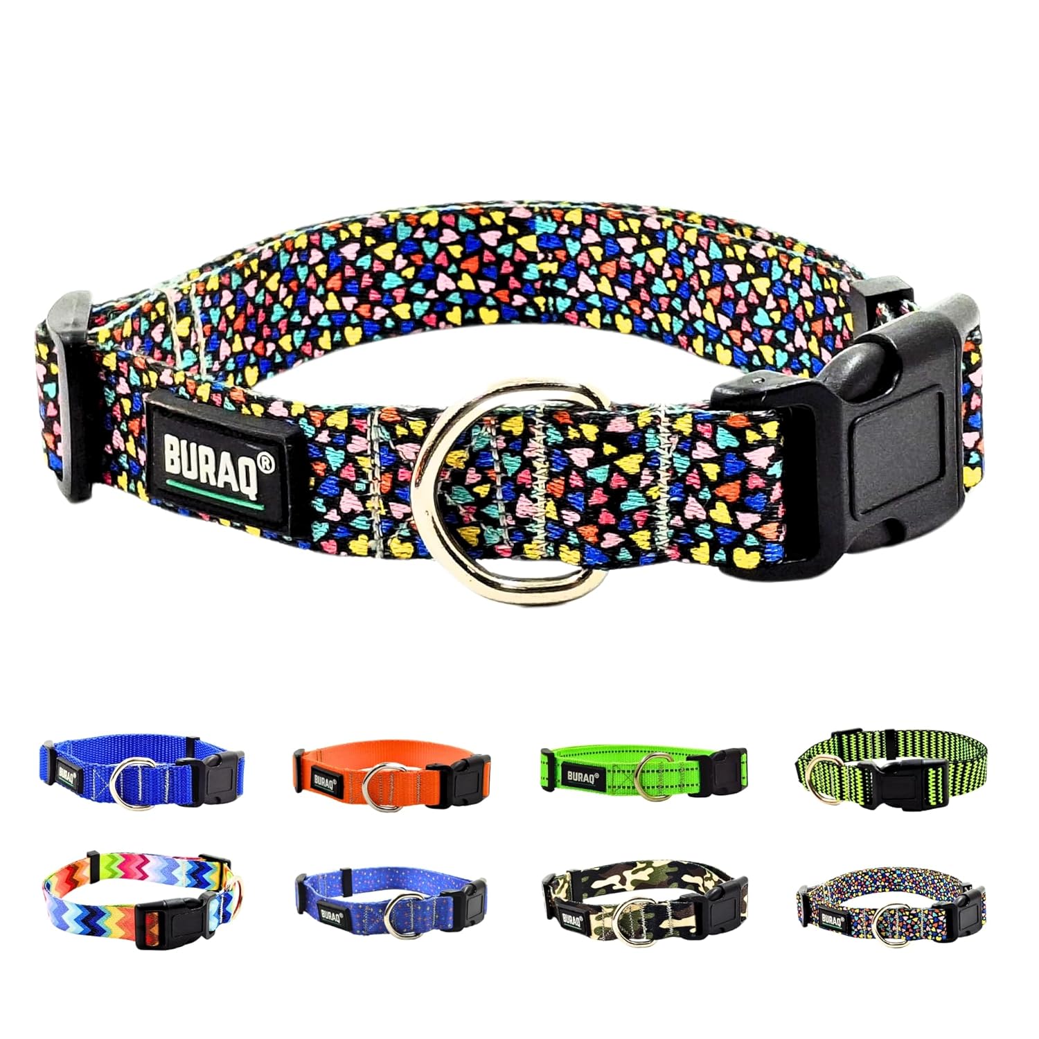 Premium Dog Collar – Premium Nylon with Quick Release Buckle ( Multiple Pattern ) - BURAQ PETS