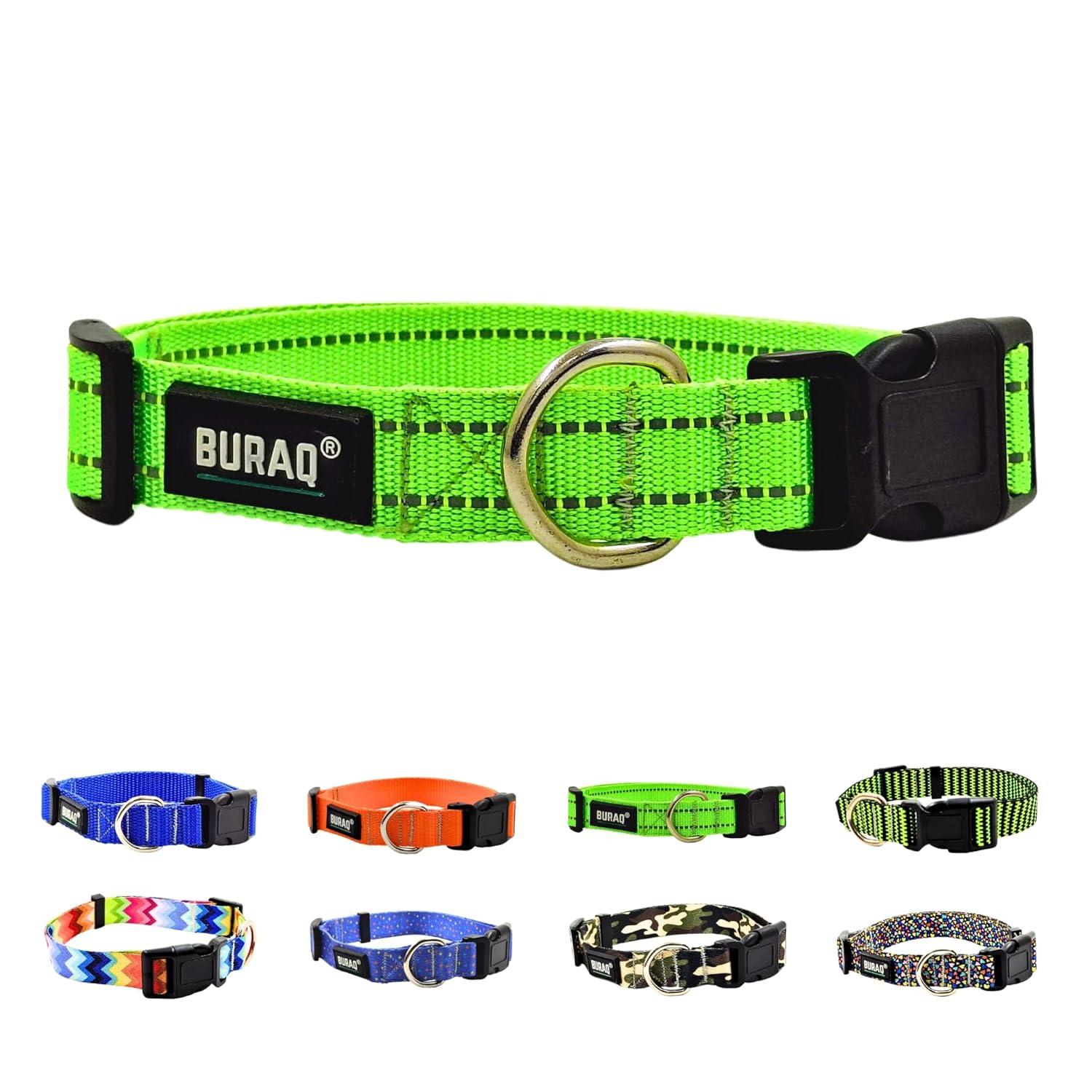 Premium Dog Collar – Premium Nylon with Quick Release Buckle ( Multiple Pattern ) - BURAQ PETS
