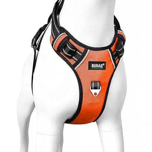 Premium No - Pull Dog Harness – Reflective & Soft - Padded Chest Belt - BURAQ PETS