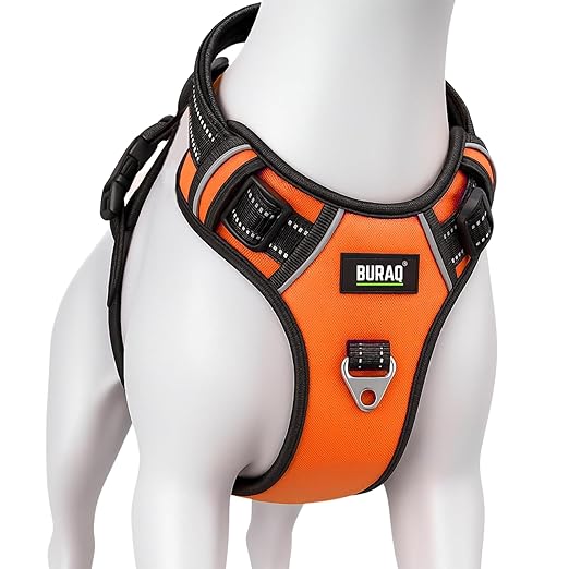 Premium No-Pull Dog Harness - Reflective & Soft-Padded Chest Belt - premium pet product by Buraq Pets