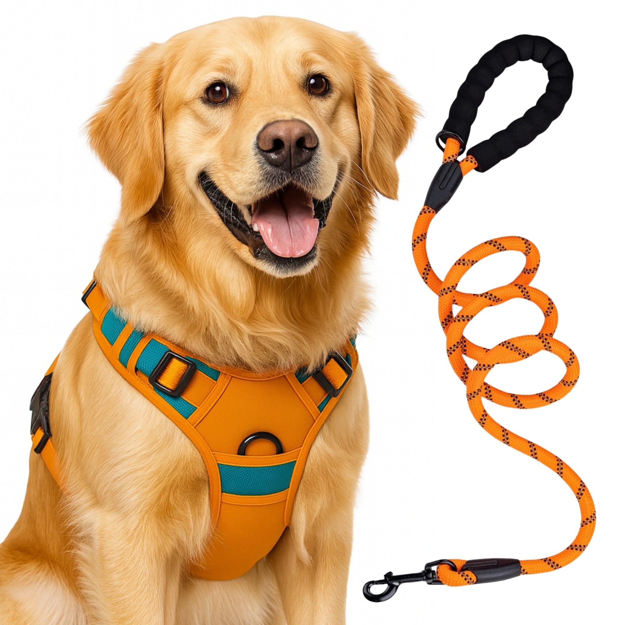 Premium No Pull Dog Harness with Leash - Adjustable Padded Vest - BURAQ PETS