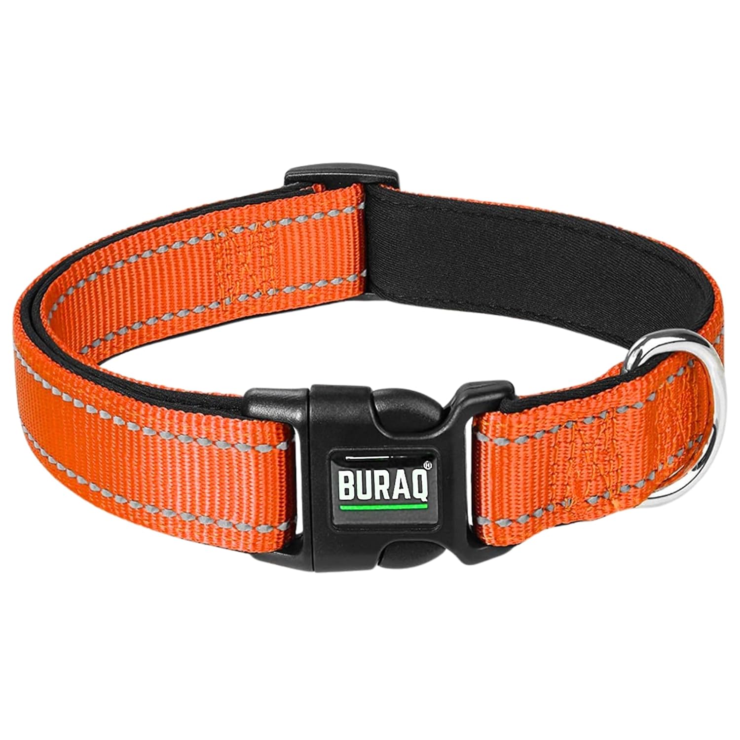 Premium Reflective Dog Collar Soft Padded, Nylon, Adjustable & Comfortable - premium pet product by Buraq Pets