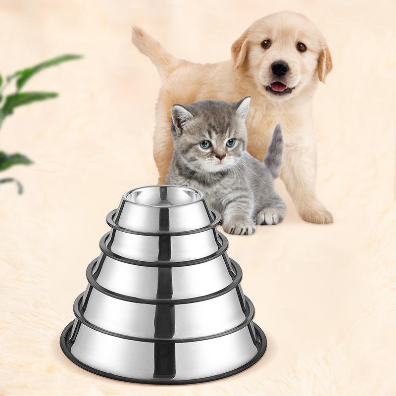 Premium Stainless Steel Anti - Skid Pet Bowl – Durable & Easy to Clean - BURAQ PETS