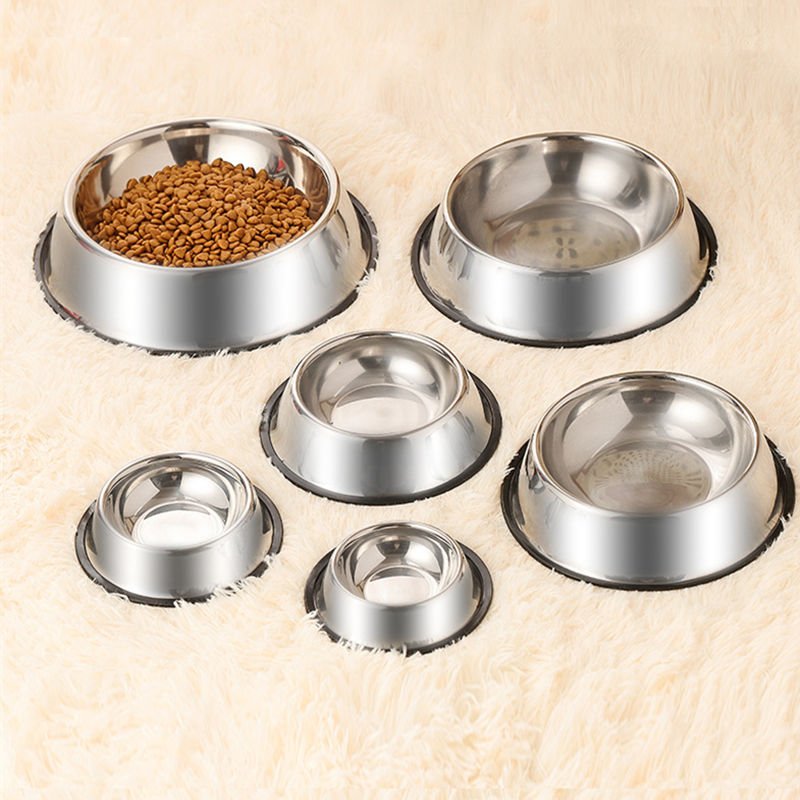Premium Stainless Steel Anti - Skid Pet Bowl – Durable & Easy to Clean - BURAQ PETS