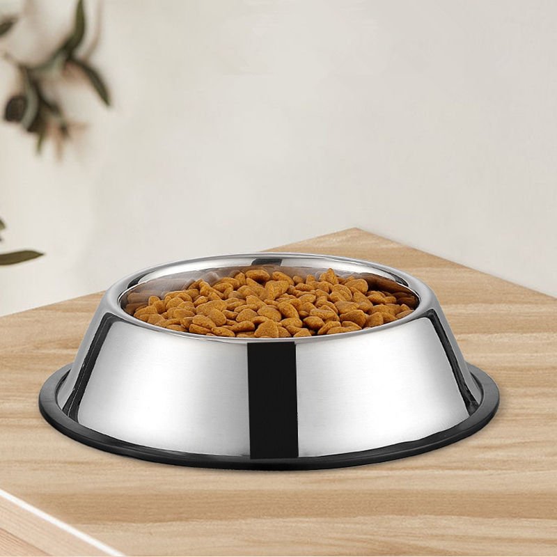 Premium Stainless Steel Anti - Skid Pet Bowl – Durable & Easy to Clean - BURAQ PETS