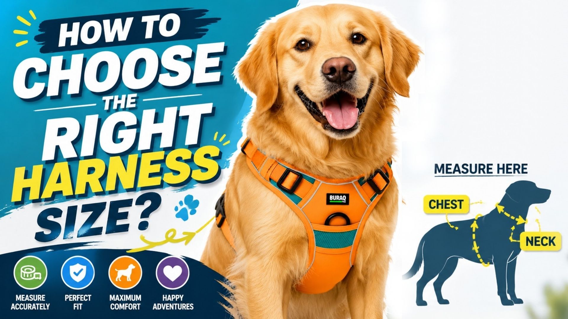 Load video: Premium No Pull Dog Harness with Leash - Adjustable Padded Vest