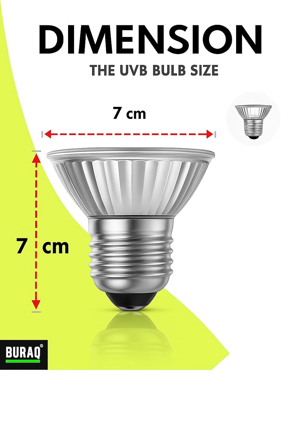 Red Infrared UVB Basking Bulb – Night Heat Lamp for Reptiles - BURAQ PETS