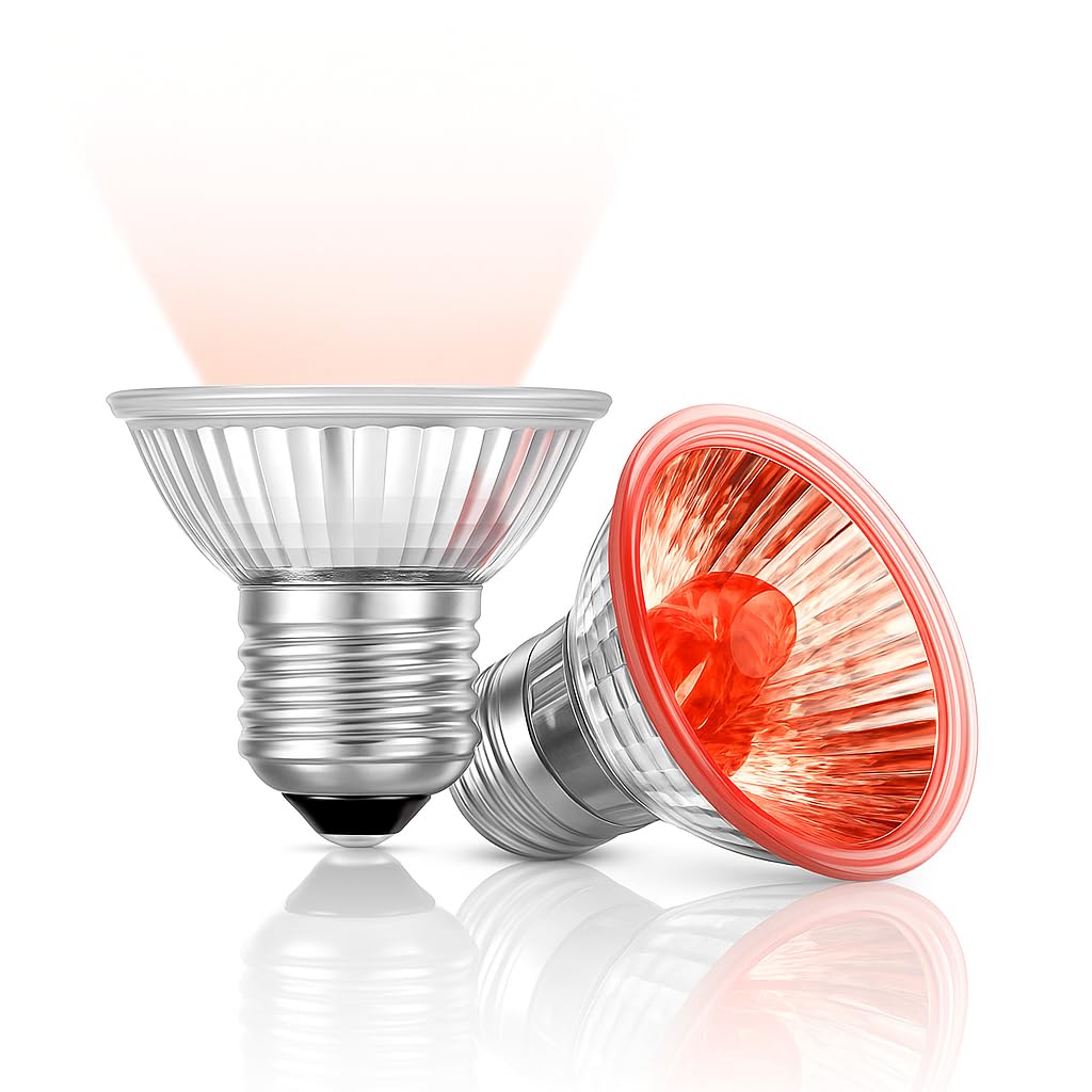 Red Infrared UVB Basking Bulb – Night Heat Lamp for Reptiles - BURAQ PETS