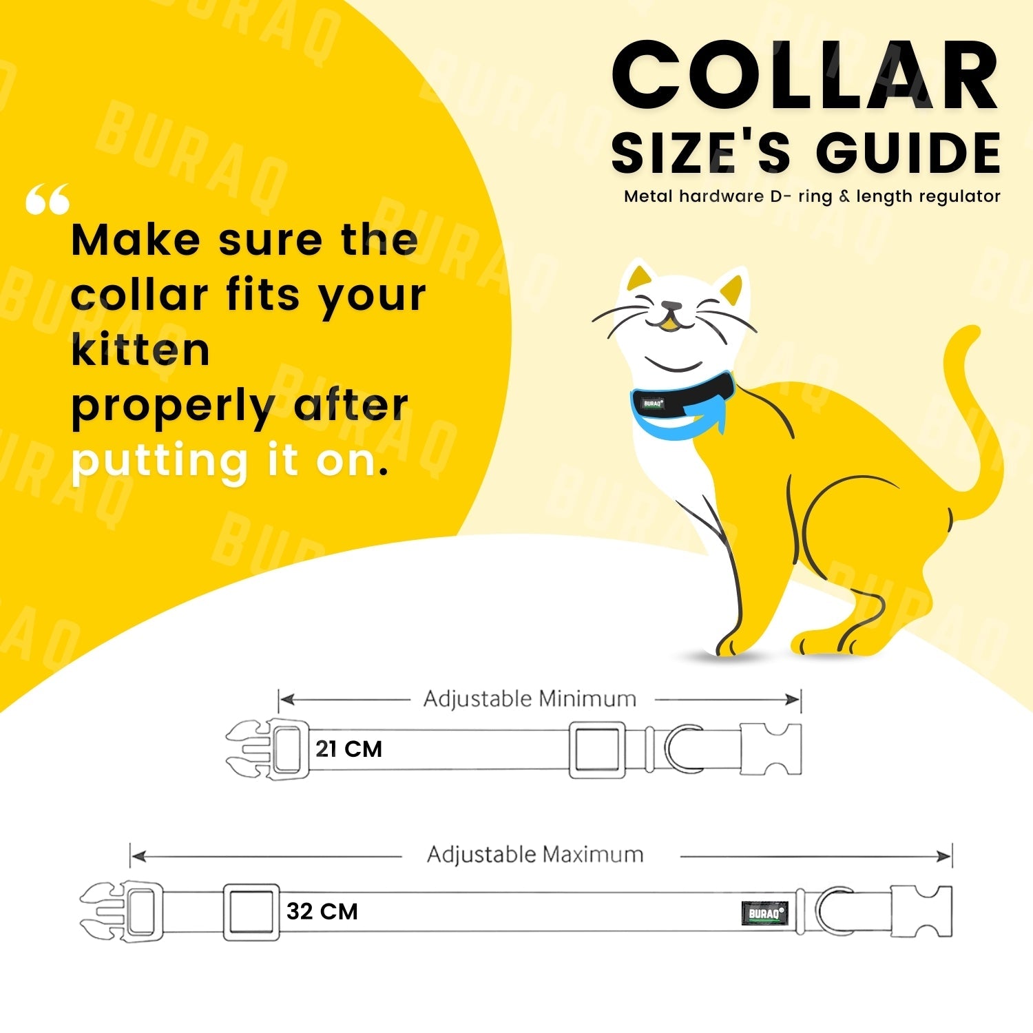 Reflective Cat Collars with Bell – Adjustable | Pack of 2 - BURAQ PETS