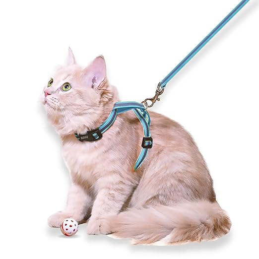 Reflective Cat Harness with Leash – Escape - Proof, Adjustable & Durable Walking - BURAQ PETS