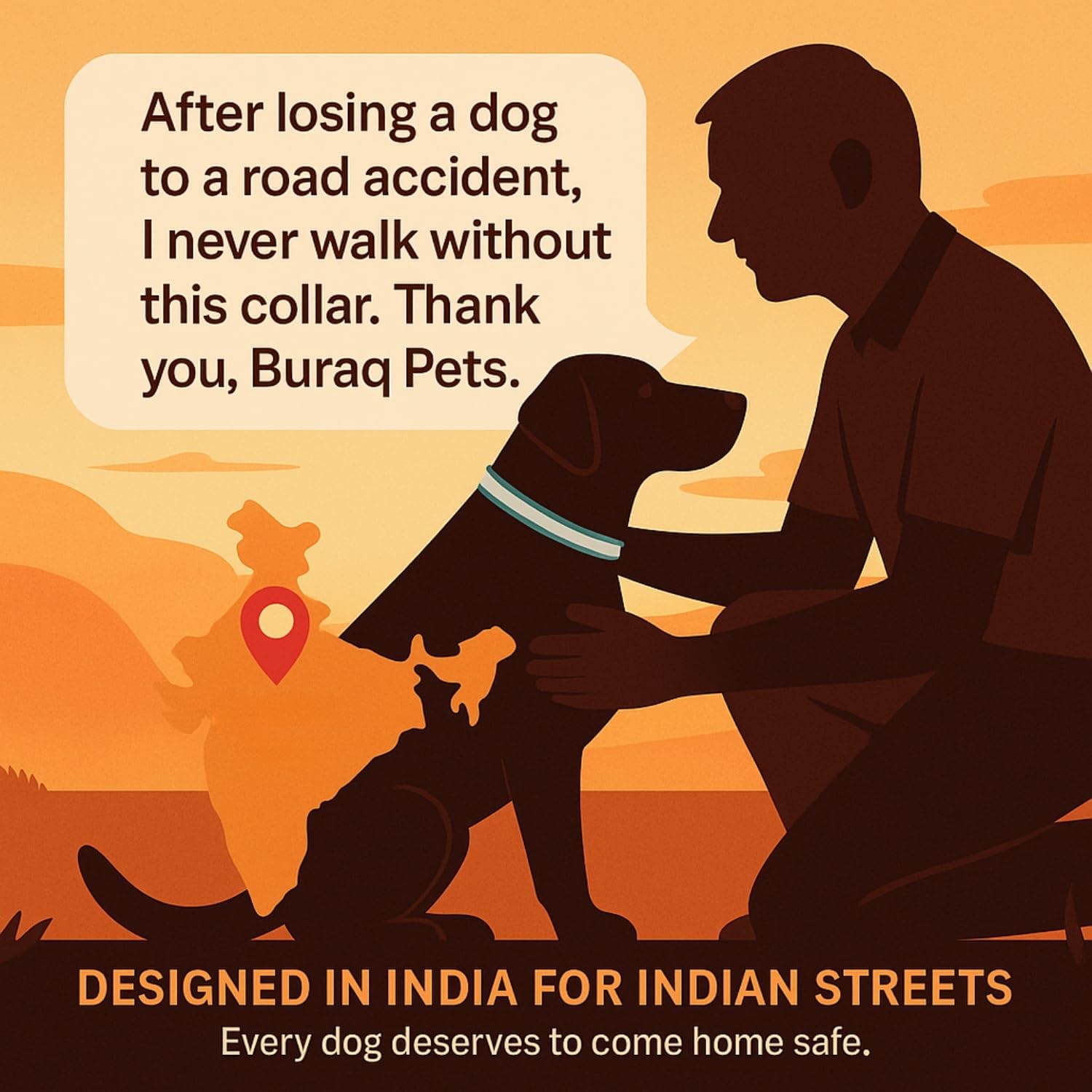 Reflective Nylon Dog Collar - Adjustable & Durable - premium pet product by Buraq Pets