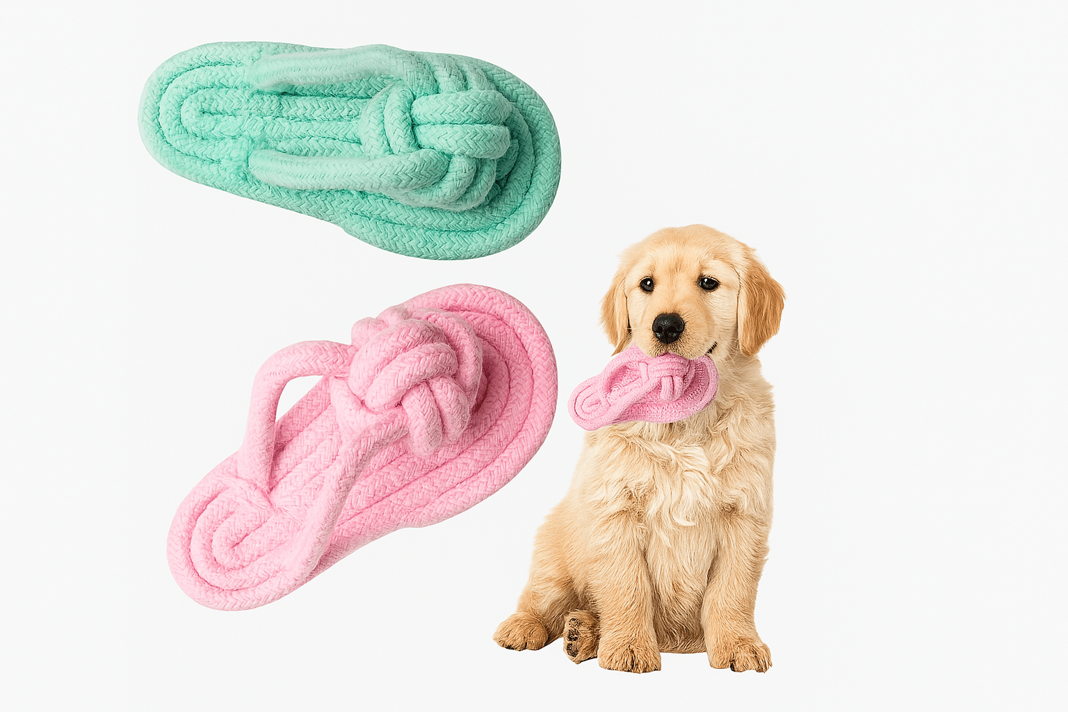 Rope Slipper Toy for Dogs – Soft, Durable & Fun - BURAQ PETS