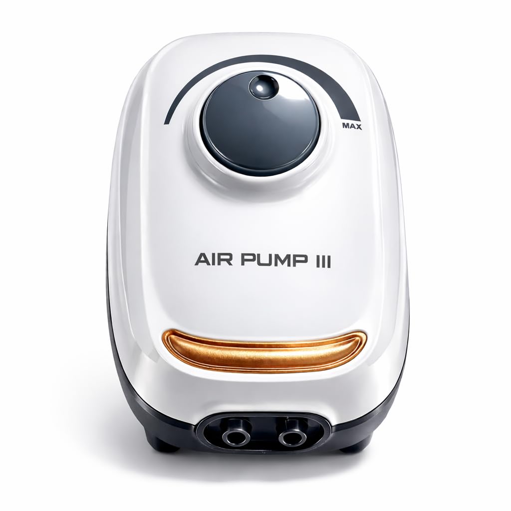 Silent Aquarium Air Pump Dual Outlet Adjustable Flow - BURAQ PETS