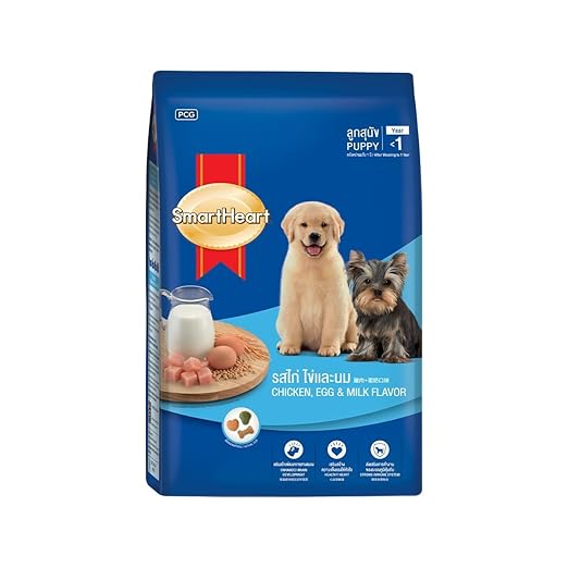 Smart Heart Dry Dog Food ( Flavour – Chicken, Egg & Milk ) For Puppy & Adult - BURAQ PETS