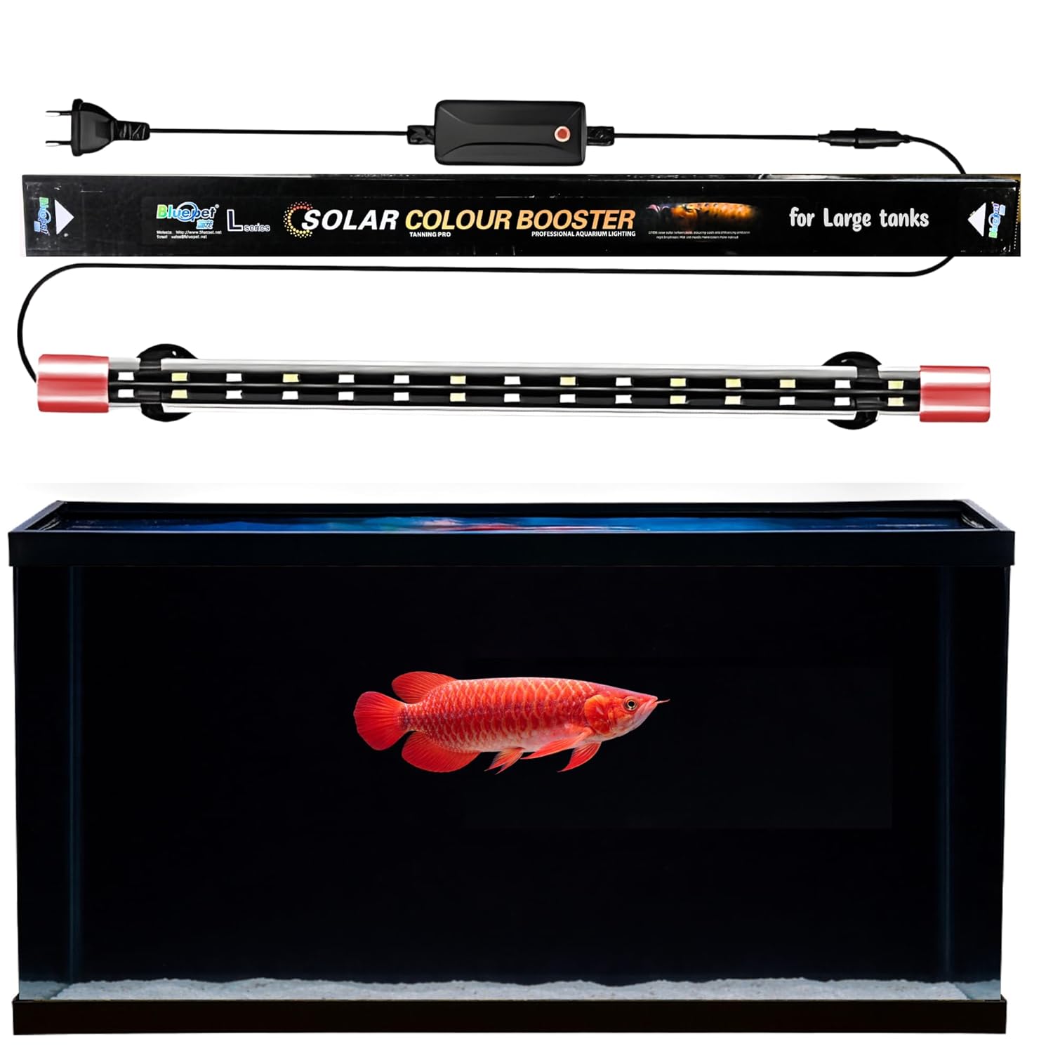 Solar Color Booster Aquarium LED Light  - Natural 6700K Spectrum for Large Tanks - premium pet product by Buraq Pets