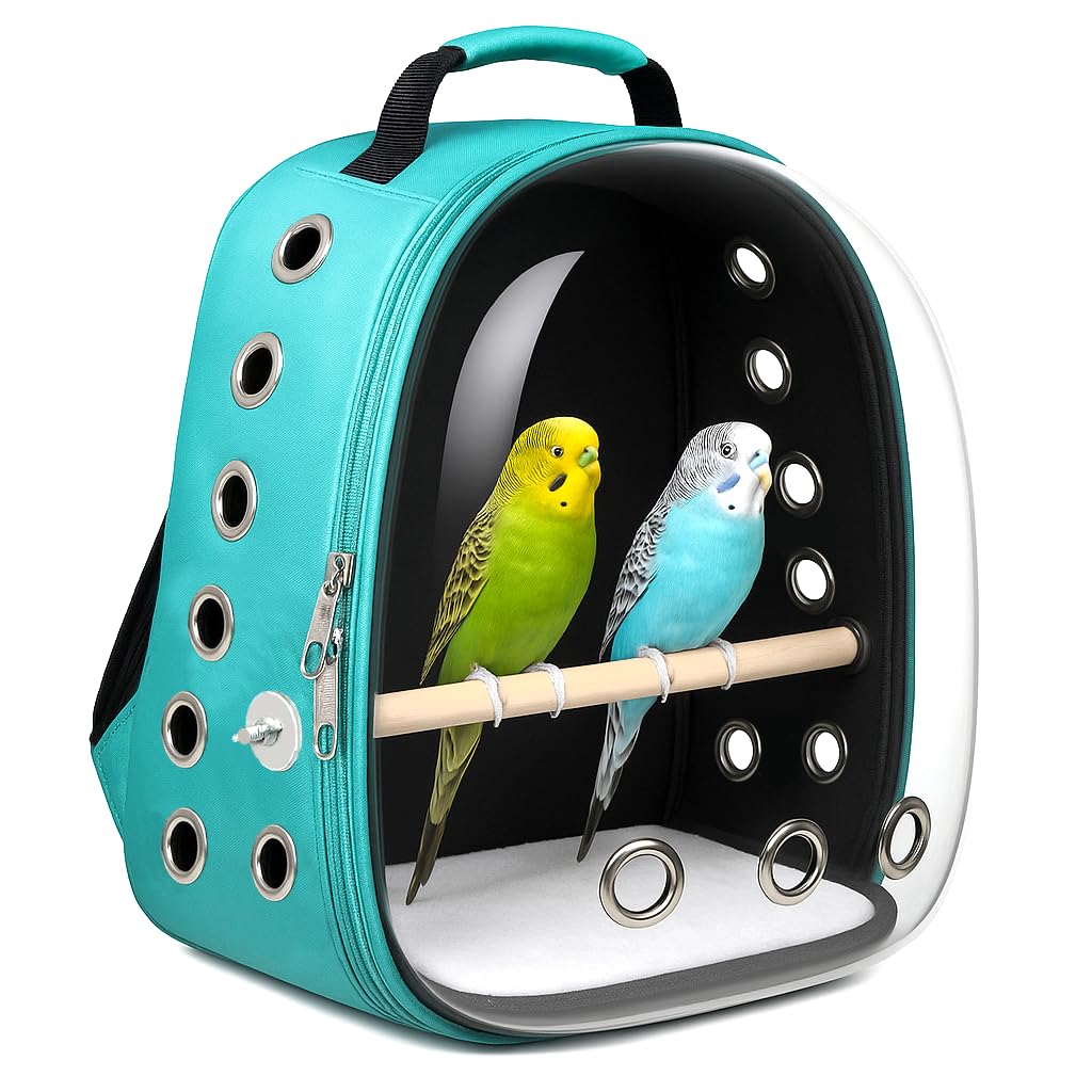Space Capsule Bird & Pet Carrier – Transparent, Breathable Backpack for Travel - BURAQ PETS