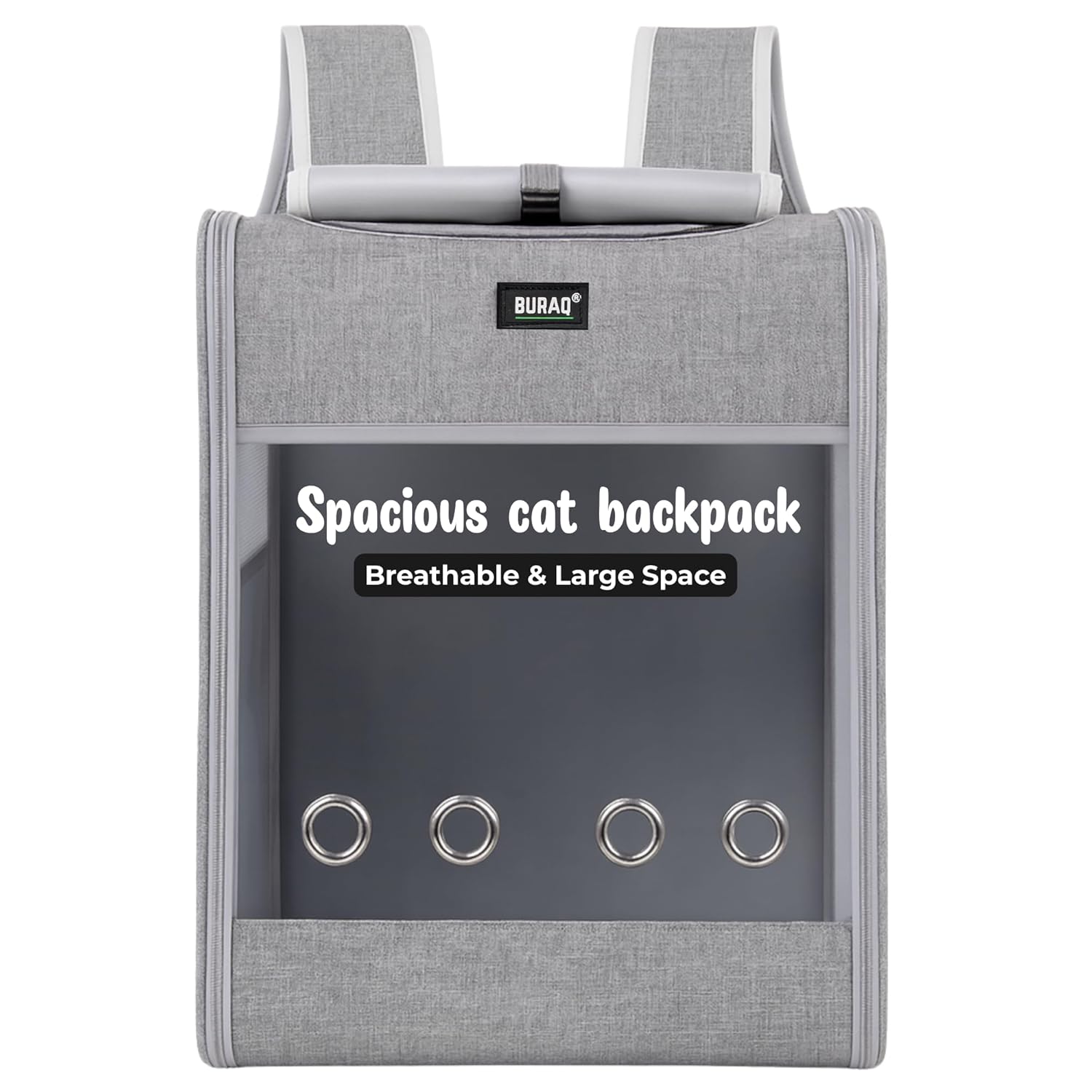 Spacious Cat Backpack Carrier - Durable Pet Carrier for Cats & Small Dogs - BURAQ PETS