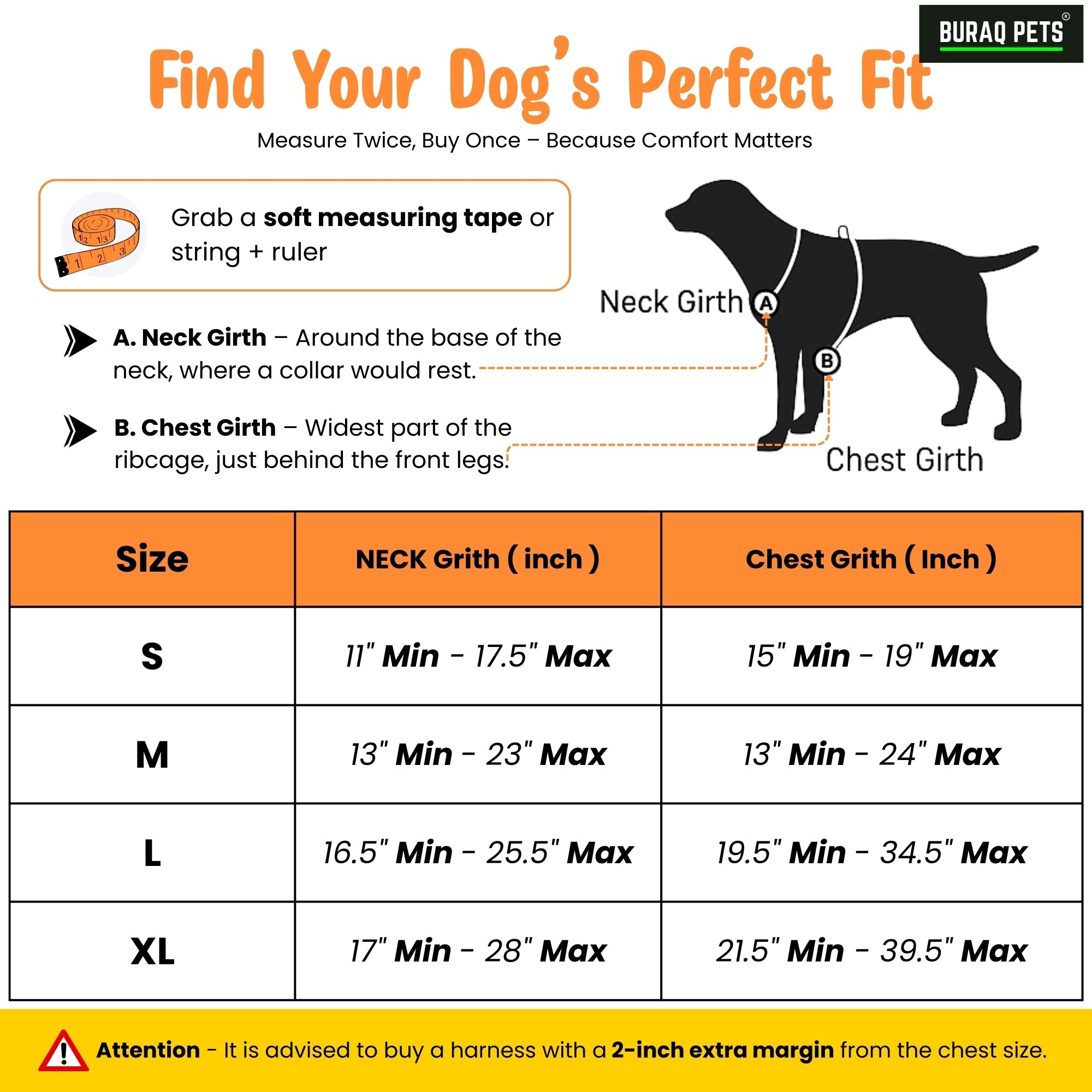 Superior Dog Harness & Leash | Adjustable Reflective Vest, Soft Padded Comfort - BURAQ PETS