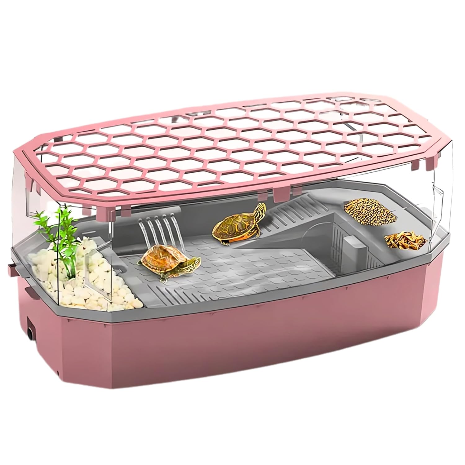 Turtle Tank Includes Accessories with Pump & Water Filter - BURAQ PETS