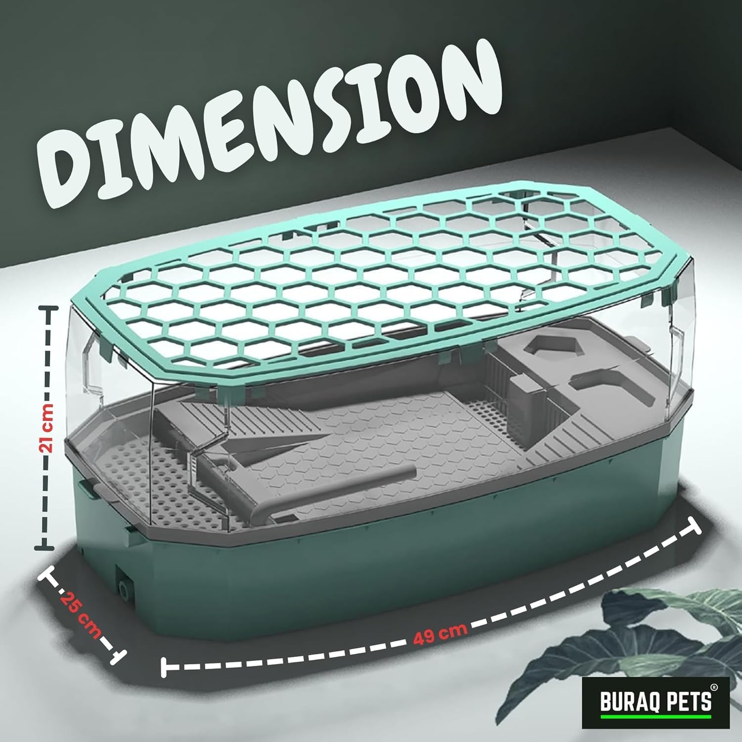 Turtle Tank Includes Accessories with Pump & Water Filter - BURAQ PETS