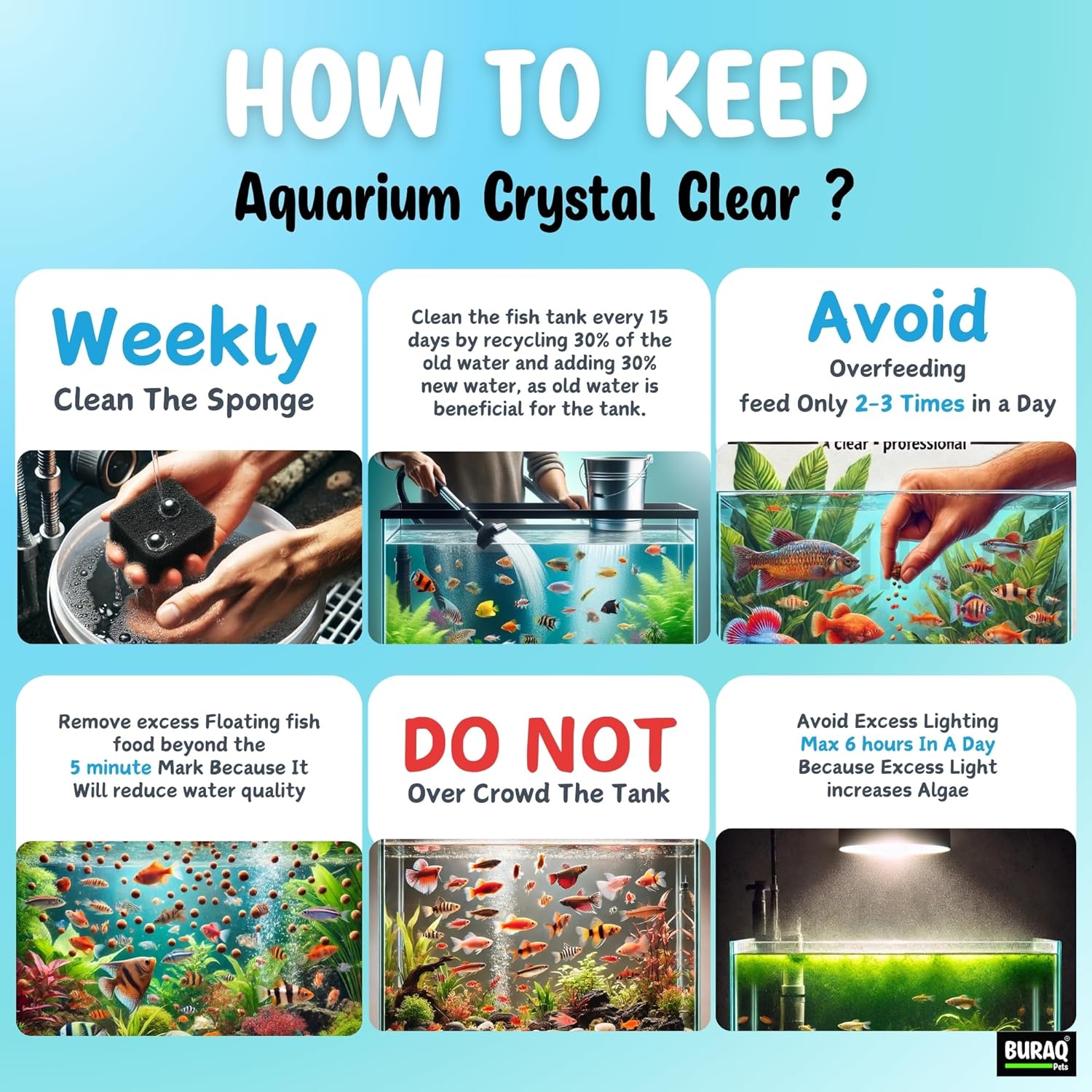 Ultra-Quiet  Aquarium Filter with Carbon  500F/1000F/1500F – premium pet product by Buraq Pets