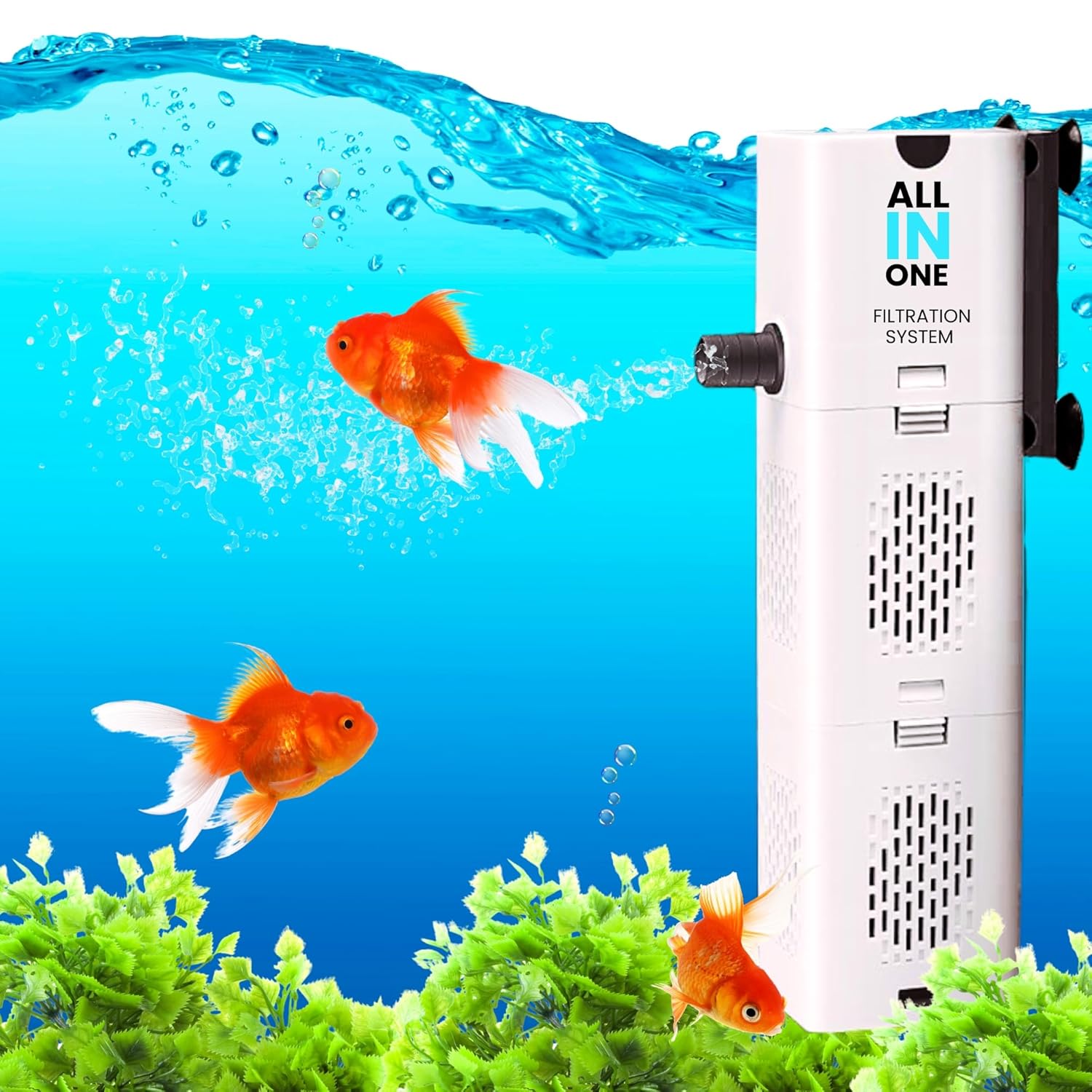 Ultra-Quiet  Aquarium Filter with Carbon  500F/1000F/1500F – premium pet product by Buraq Pets