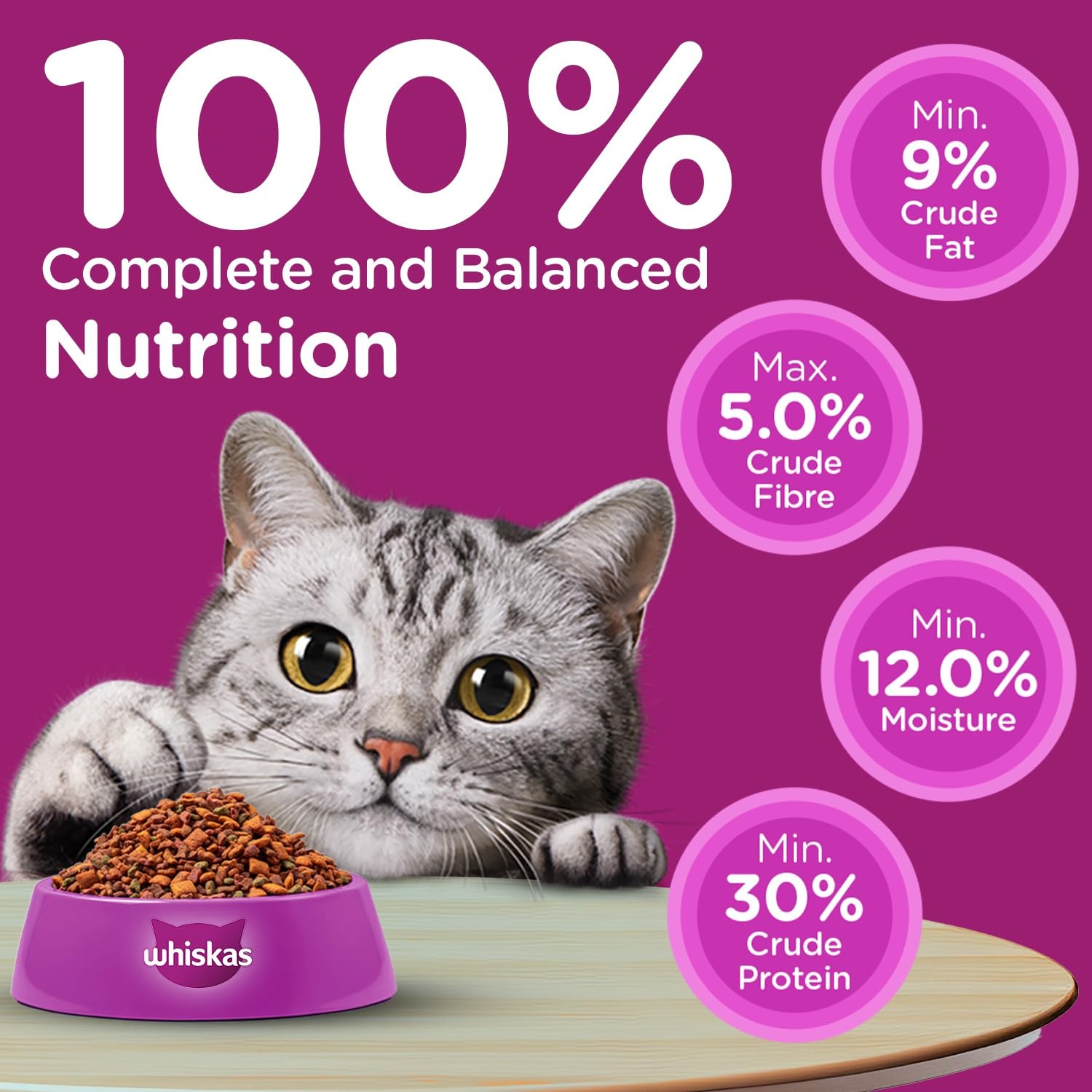 Whiskas Adult Dry Cat Food (Flavor - Ocean Fish) - BURAQ PETS
