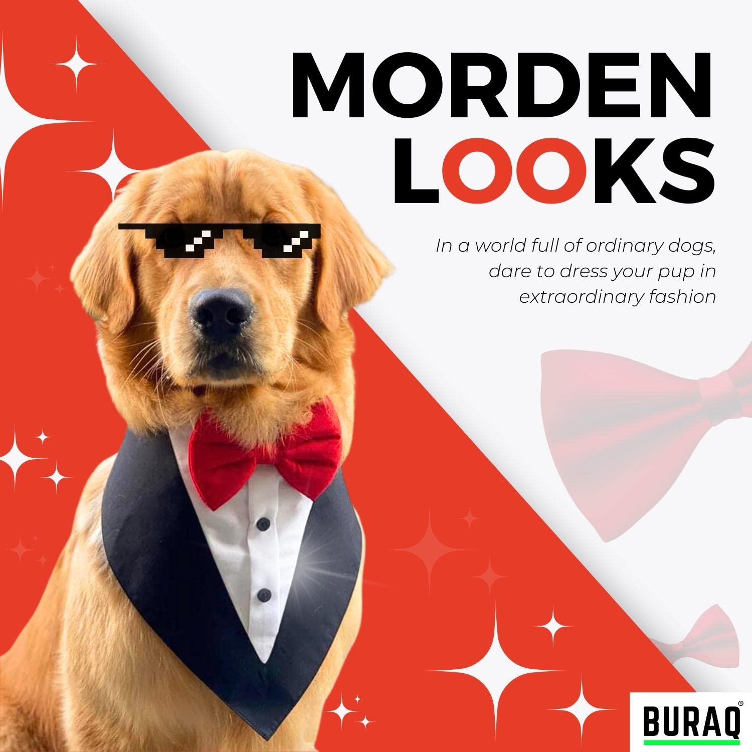 Dog bandana | Tie | bow - BURAQ PETS