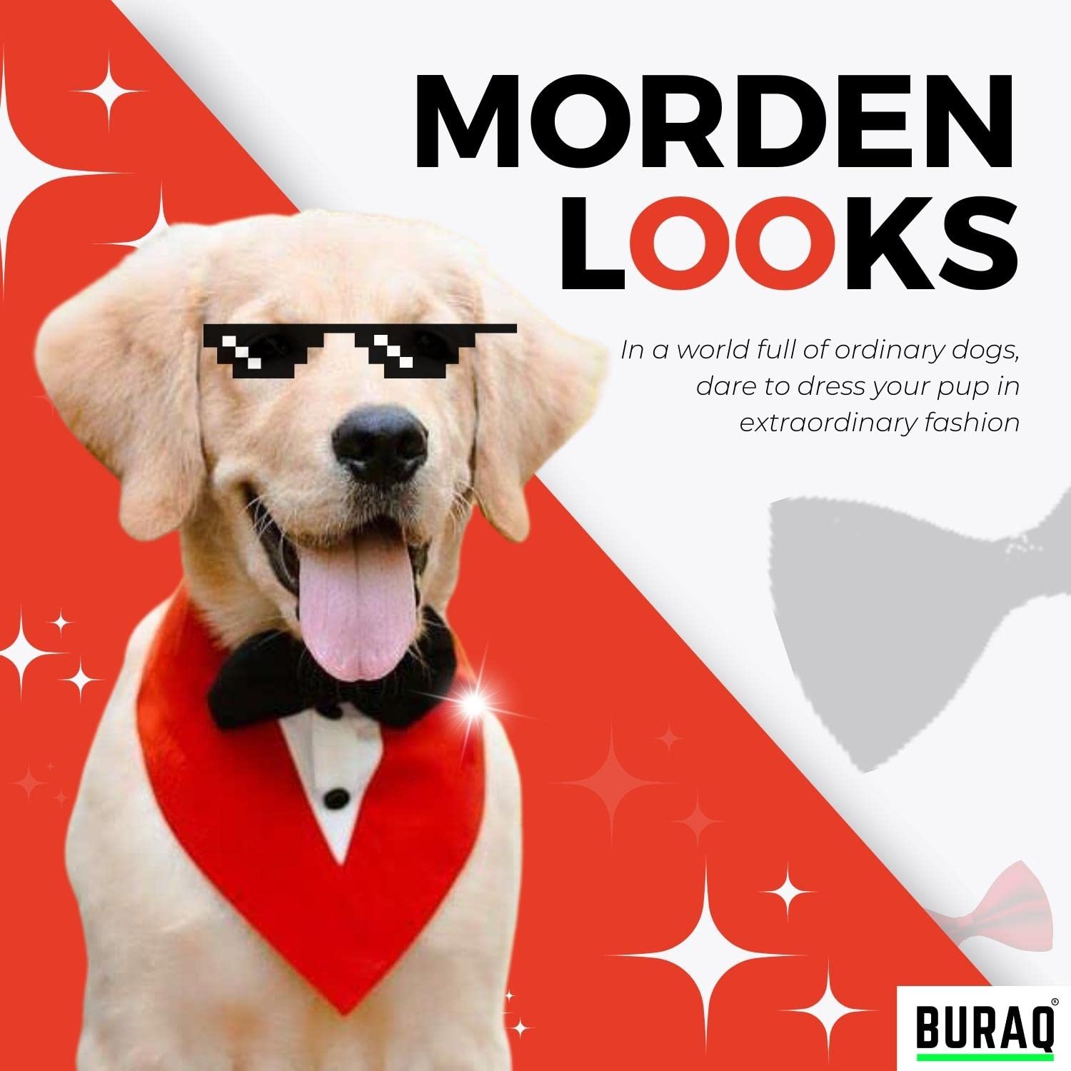 Dog bandana | Tie | bow - BURAQ PETS